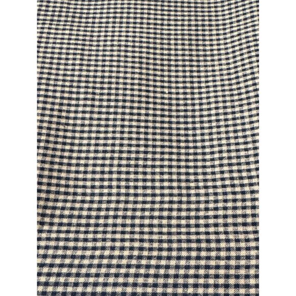 Blue & Beige Gingham Checkered Fabric 1/2 yard x 37" Cotton Blend Sewing Materia - Picture 3 of 5
